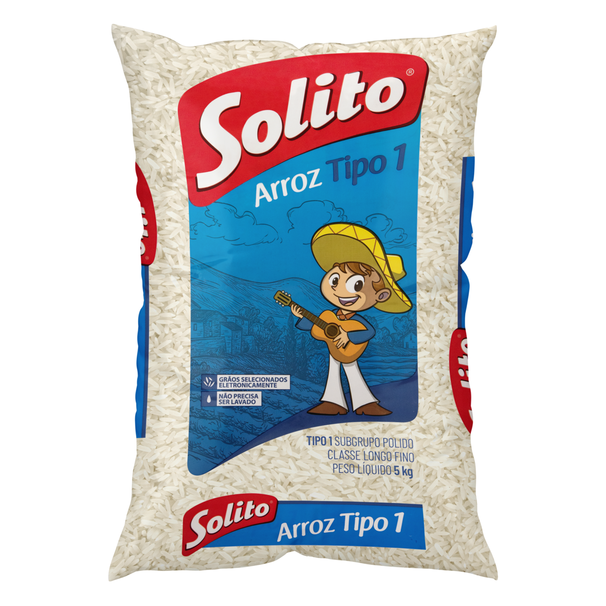 Arroz Branco Tipo 1 Solito Pacote 5kg