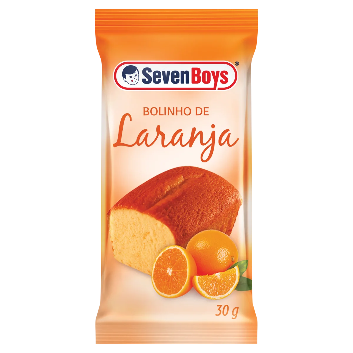 Bolinho Laranja Seven Boys Pacote 30g