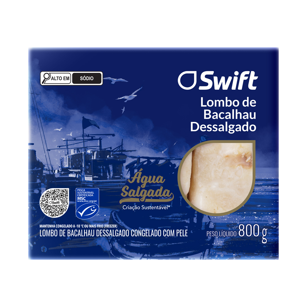 LOMBO DE BACALHAU DESSALGADO SWIFT 800G