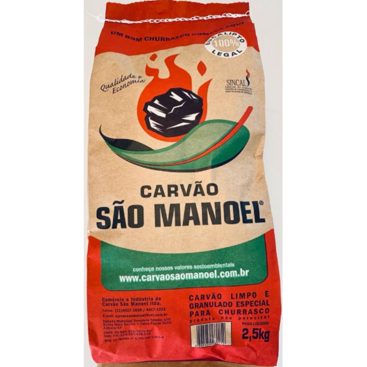 Carvão São Manoel 2,5Kg