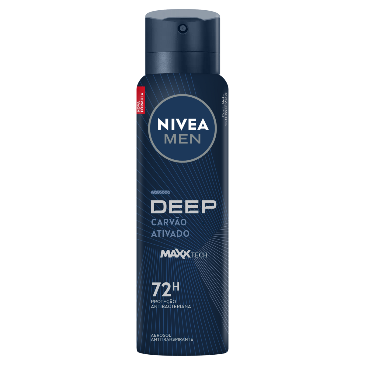 Antitranspirante Aerossol Carvão Ativado Nivea Men Deep 150ml Spray