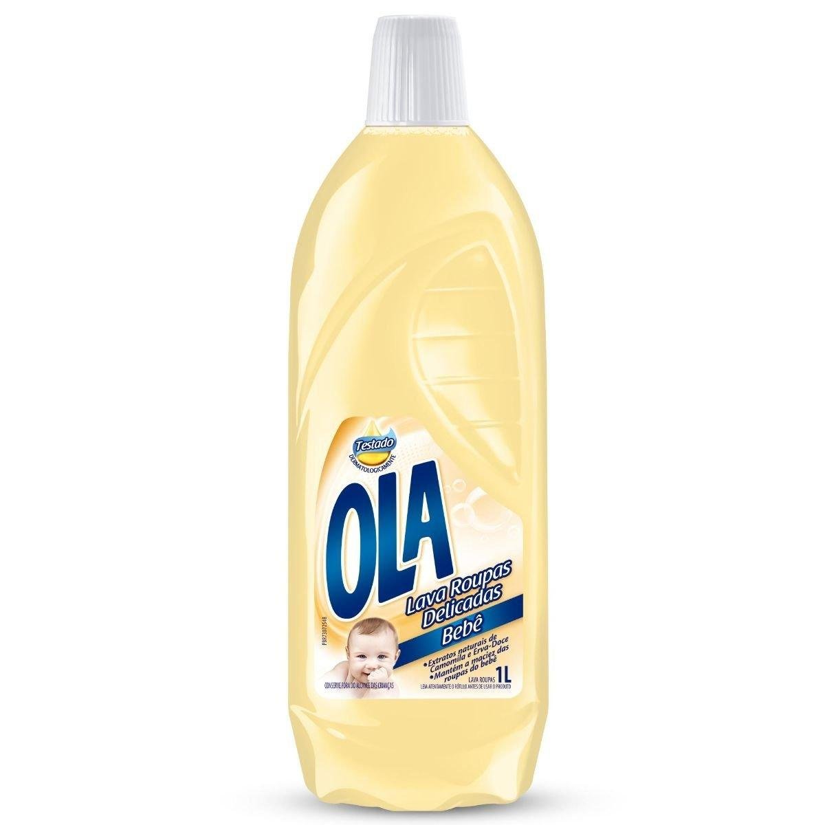 Lava-Roupas Líquido Bebê Ola Frasco 1l