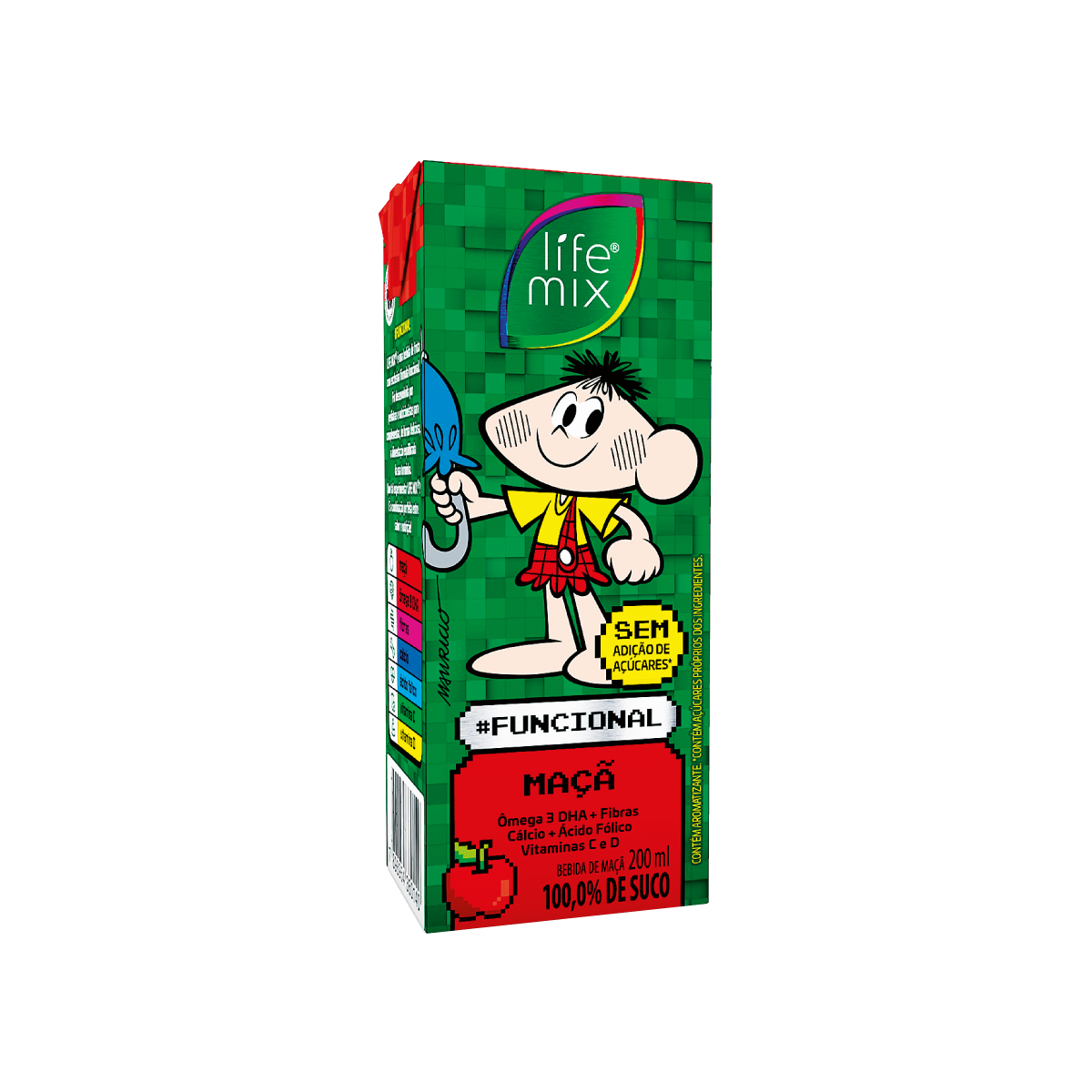 Suco Maçã Turma da Mônica Life Mix Caixa 200ml