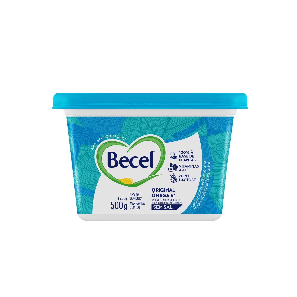 Margarina Original sem Sal Zero Lactose Becel Pote 500g
