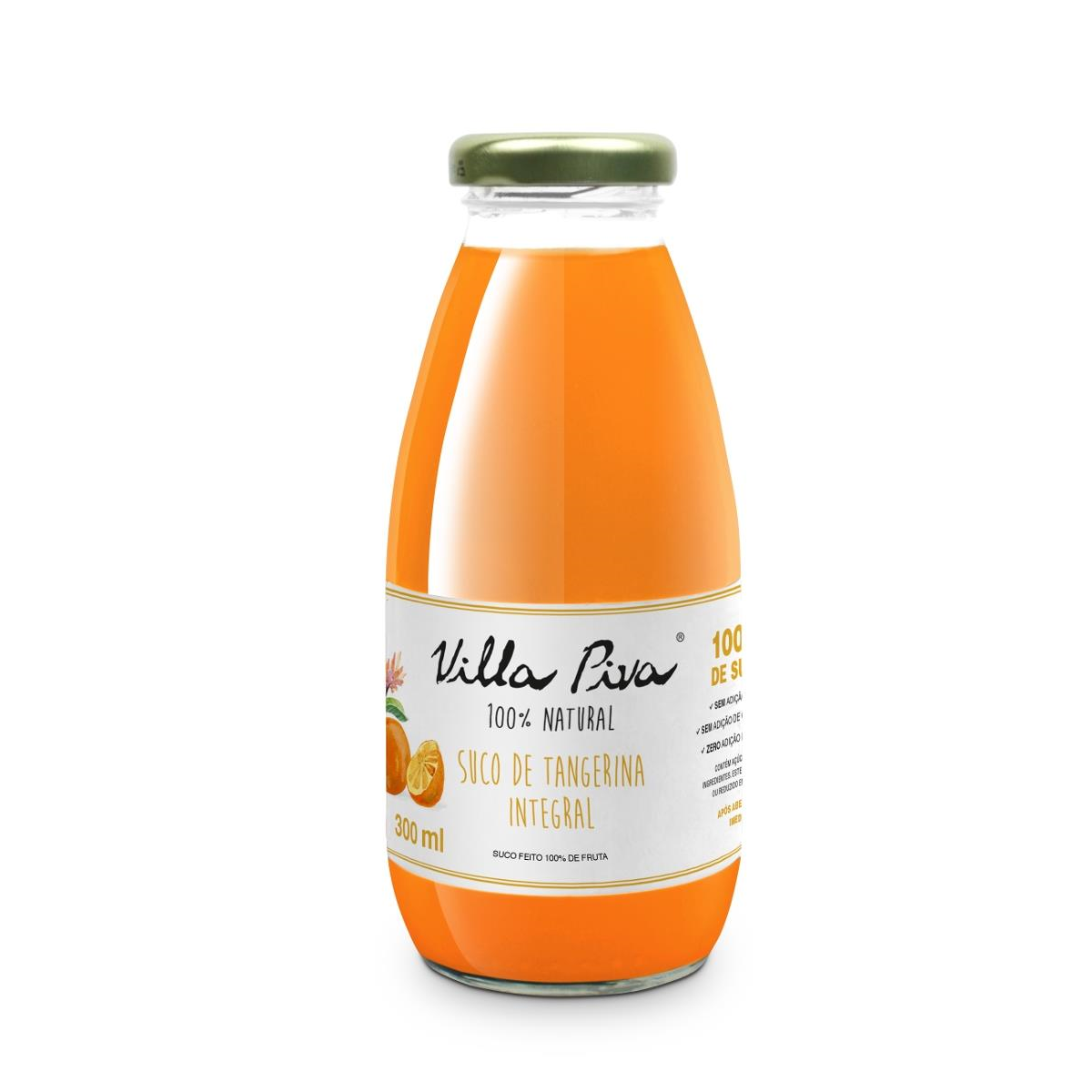 Suco Integral Tangerina Villa Piva Garrafa 300ml