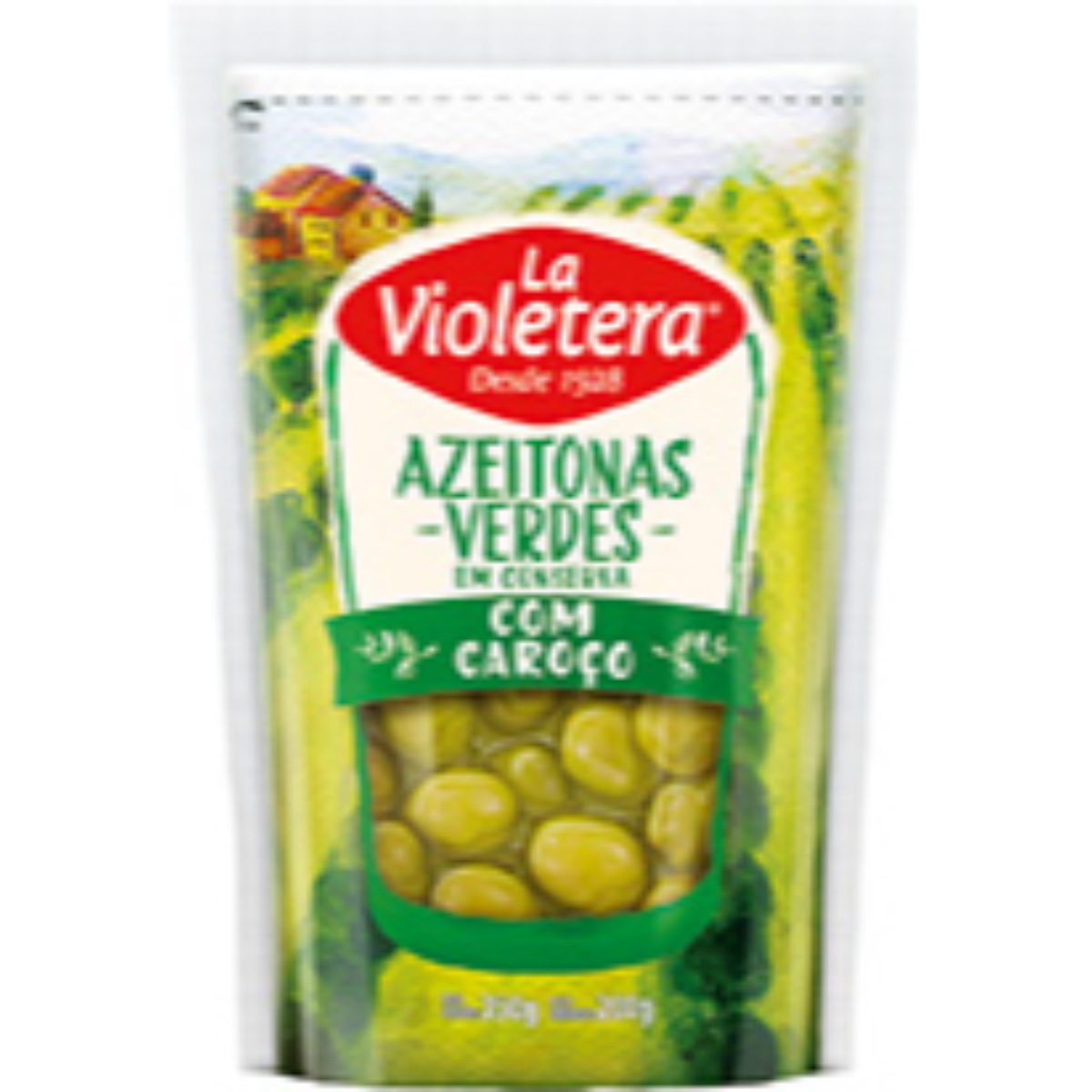 Azeitona Verde com Caroço LA VIOLETERA Sachê 200g