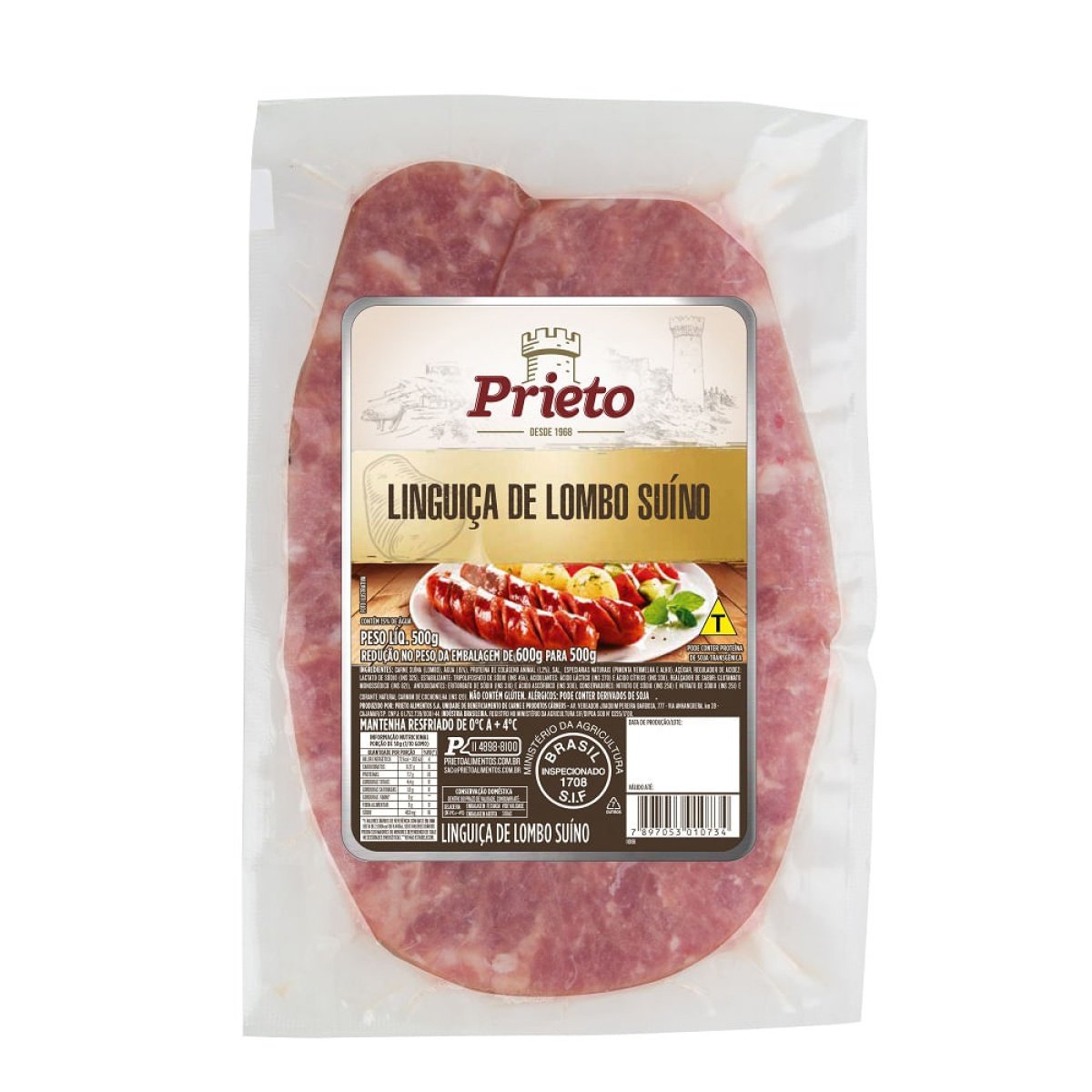 Linguiça de Lombo Suíno Prieto 500g
