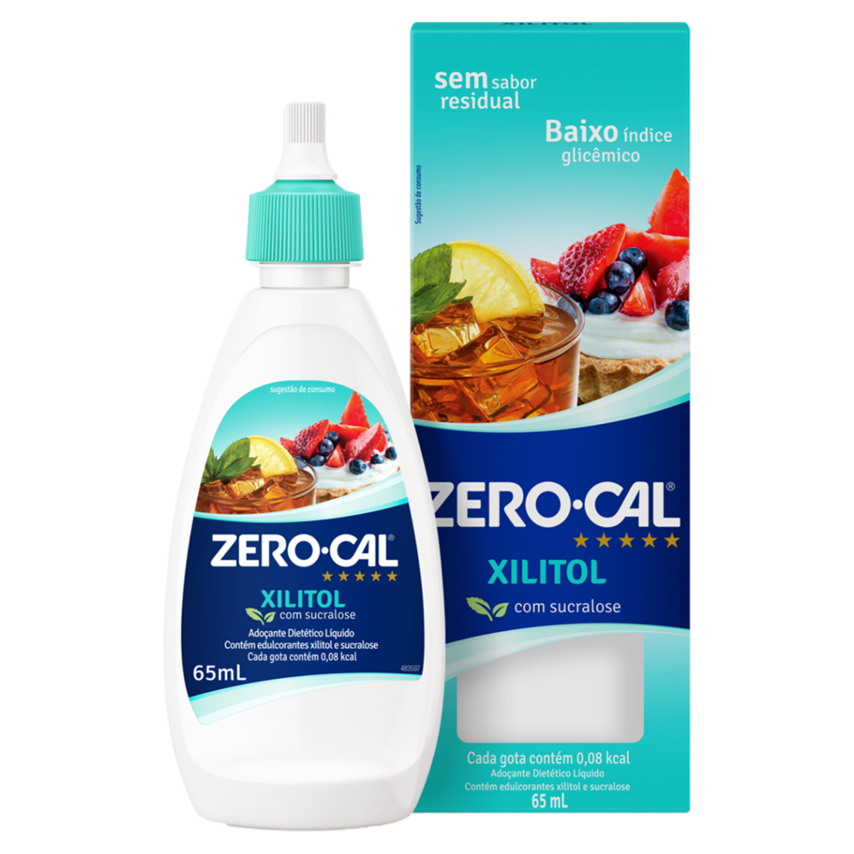 Adoçante Líquido Xilitol Zero Cal Caixa 65ml