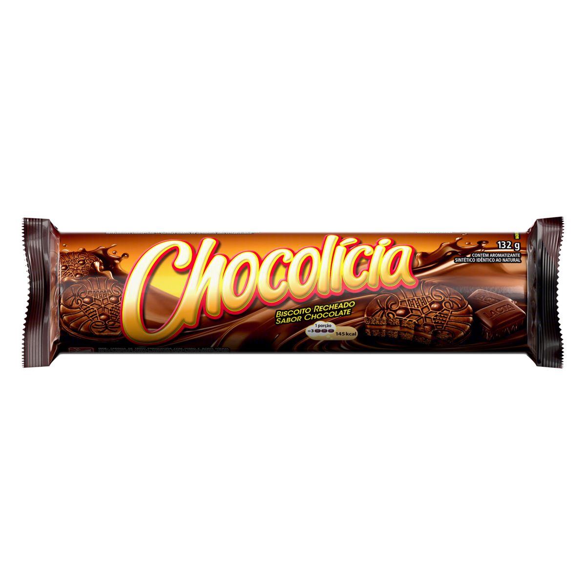 Biscoito Recheado Chocolícia 132g