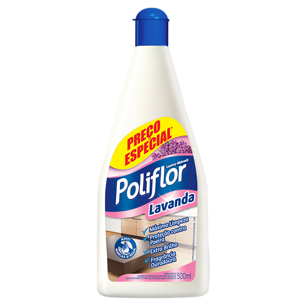 Lustra-Móveis Lavanda Poliflor Squeeze 500ml Preço Especial
