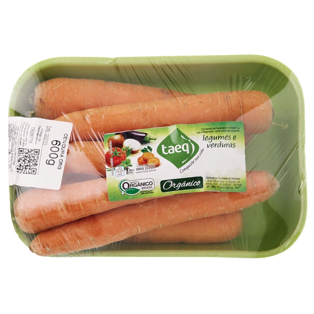 Cenoura Orgânica TAEQ 600g