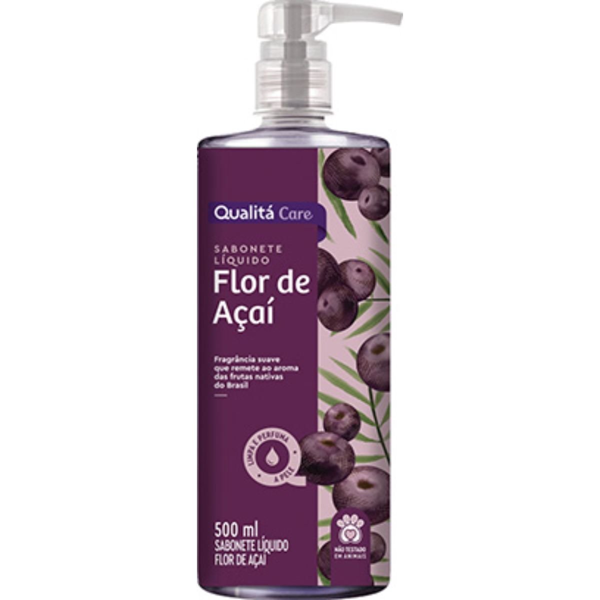 Sabonete Líquido Flor de Açaí Qualitá Care Frasco 500ml