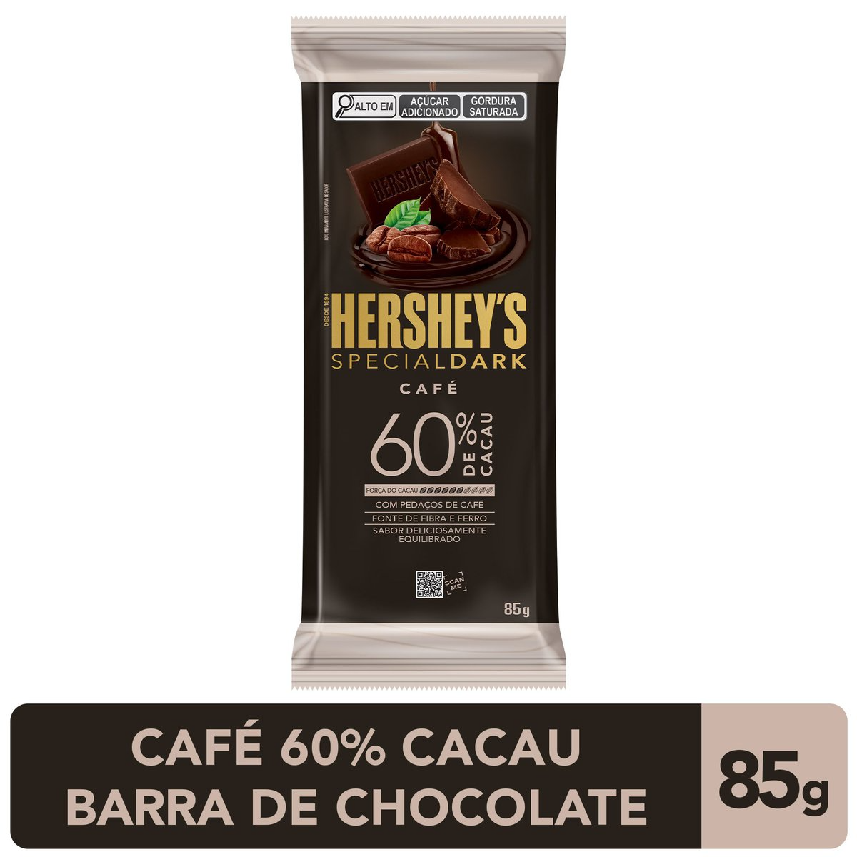 Chocolate Special Dark Café 60% Hershey's - 85g