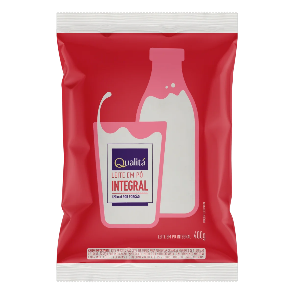 Leite em Pó Integral QUALITÁ Sachê 400g