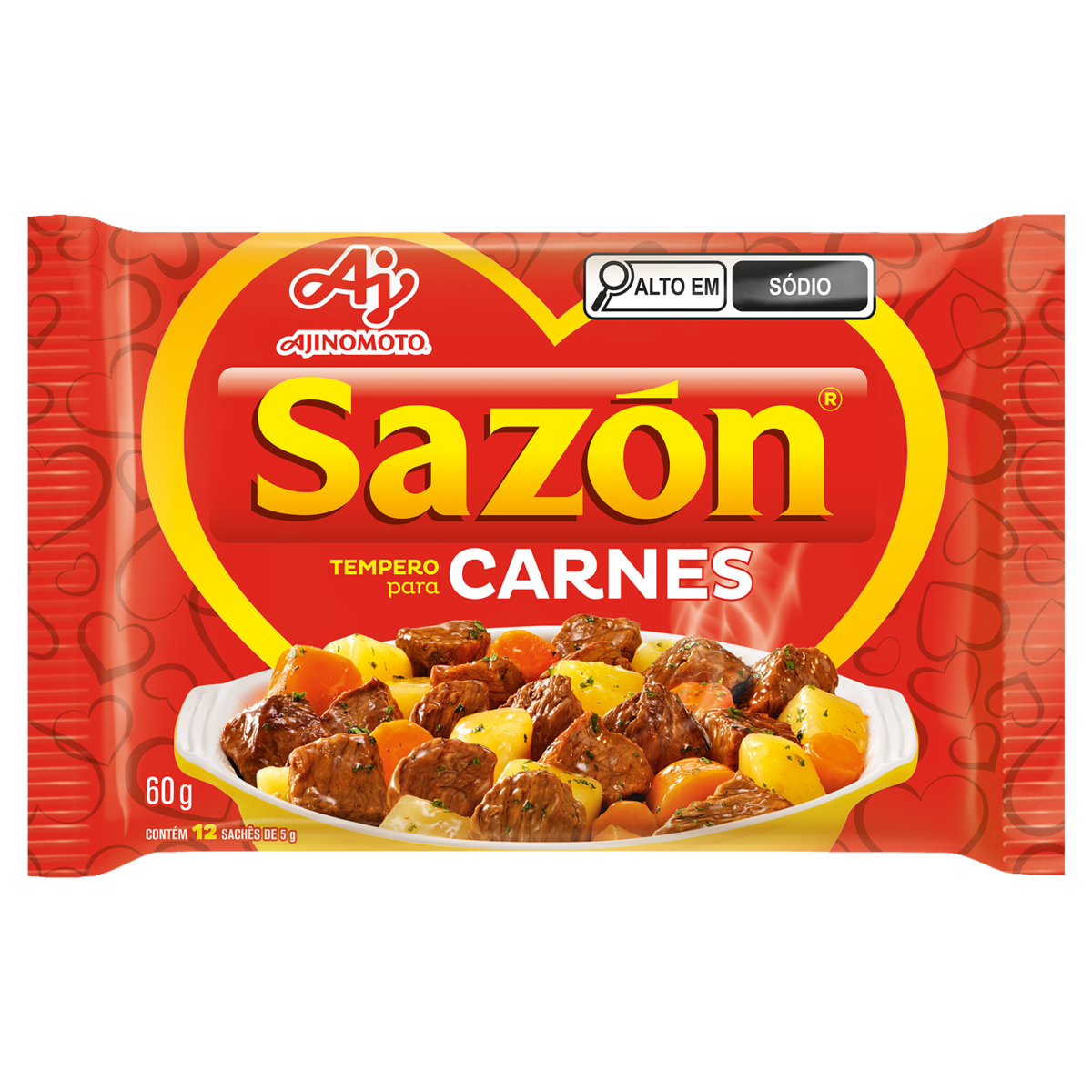 Tempero para Carnes, Legumes e Arroz SAZON 60g