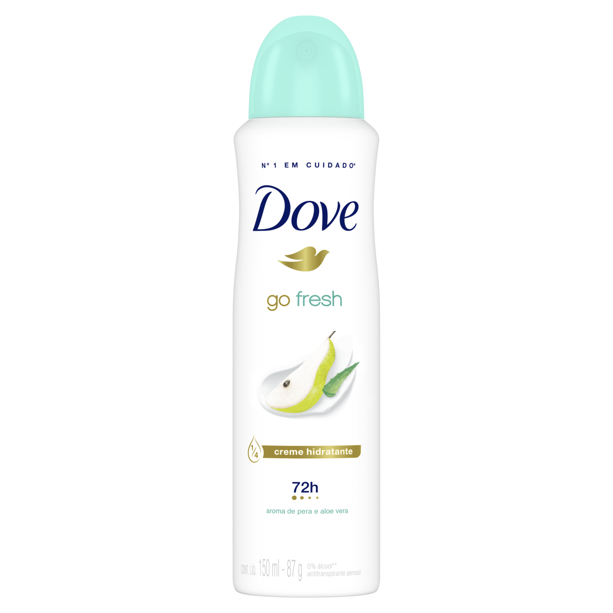 Antitranspirante Aerossol Pera e Aloe Vera Dove Go Fresh 150ml Spray