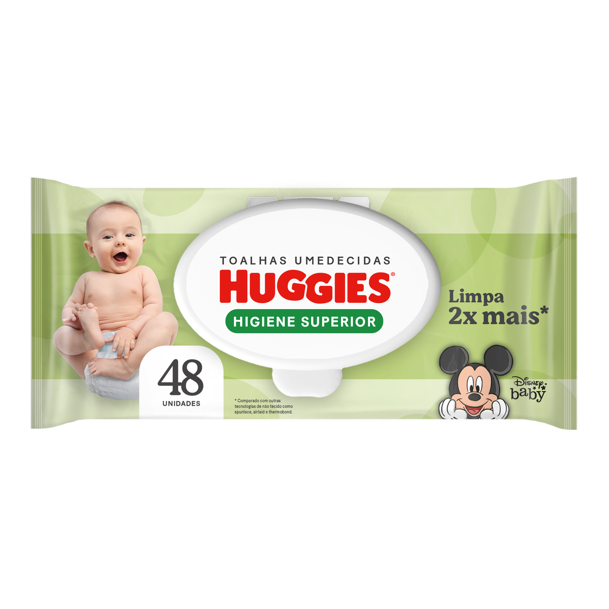 Lenço Umedecido Huggies Max Clean - 48 unidades