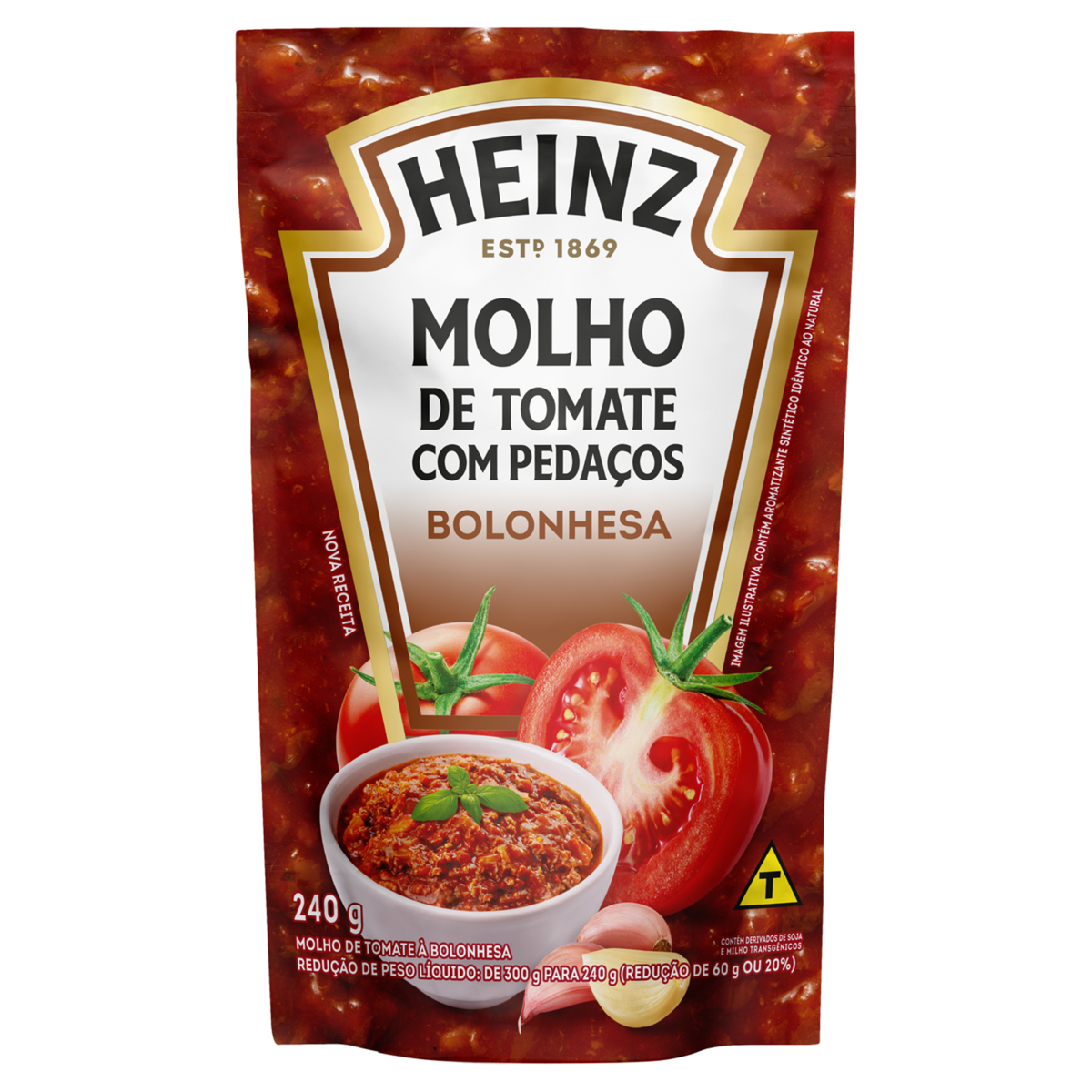 Molho de Tomate à Bolonhesa Heinz Sachê 240g