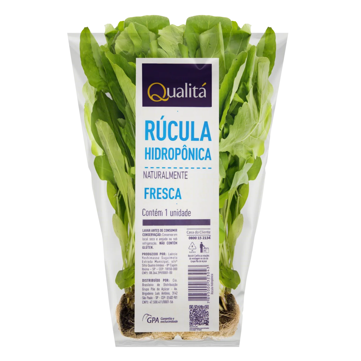 Rúcula Hidropônica Naturalmente Fresca Qualitá