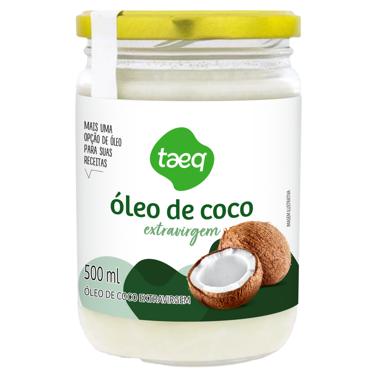 Óleo de Coco Extra Virgem Taeq Vidro 500ml