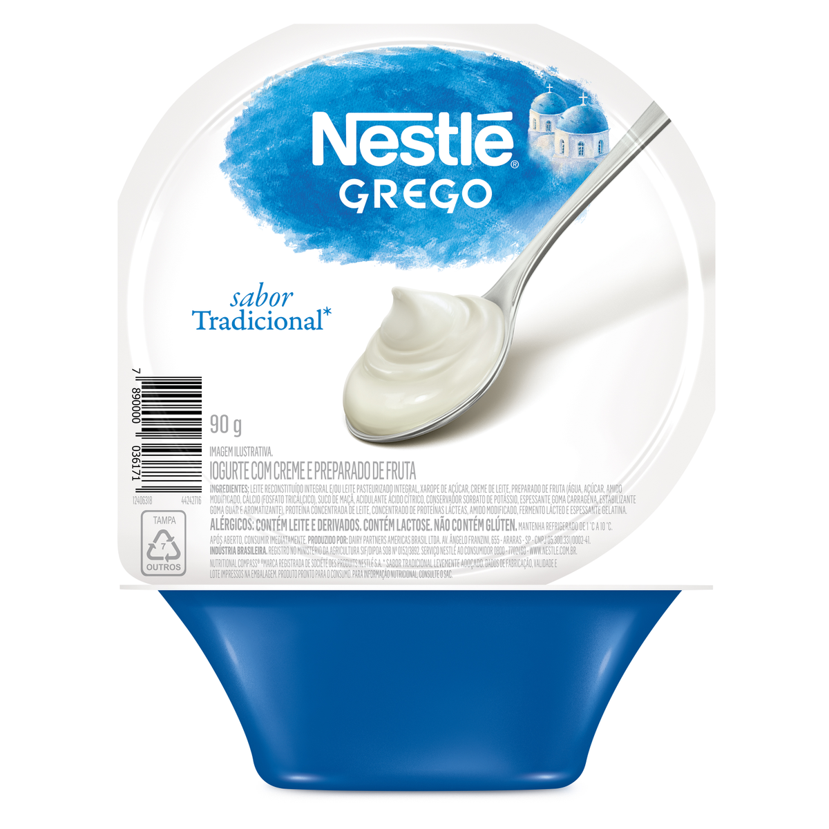 Iogurte Grego Tradicional Nestlé Pote 90g