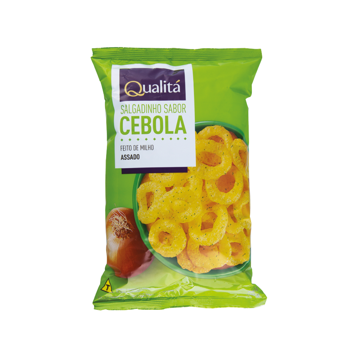Salgadinho de Milho Sabor Cebola QUALITÁ Pacote 100g