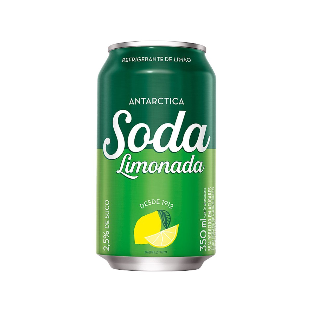 Refrigerante Limonada Soda Antarctica Lata 350ml
