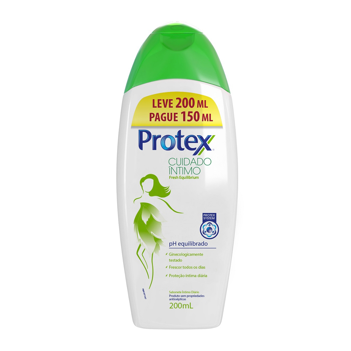 Sabonete Líquido Íntimo Fresh Equilibrium Protex Cuidado Íntimo Frasco 200ml Preço Especial