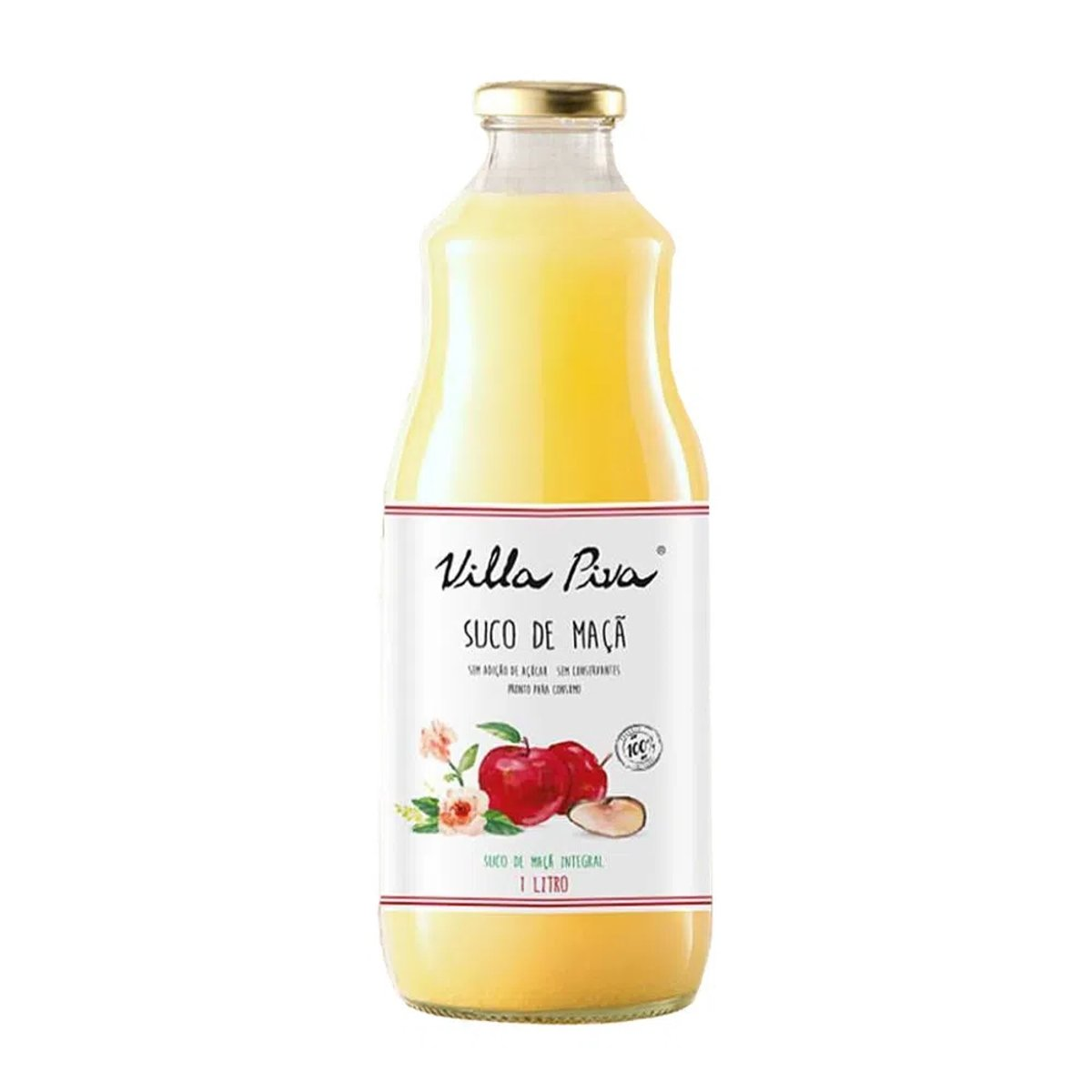 Suco Integral Maçã Villa Piva Garrafa 1l