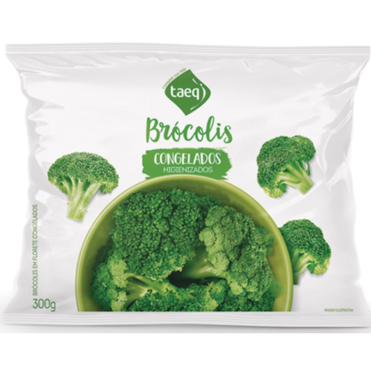 Brócolis Congelados Higienizado Taeq Pacote 300g