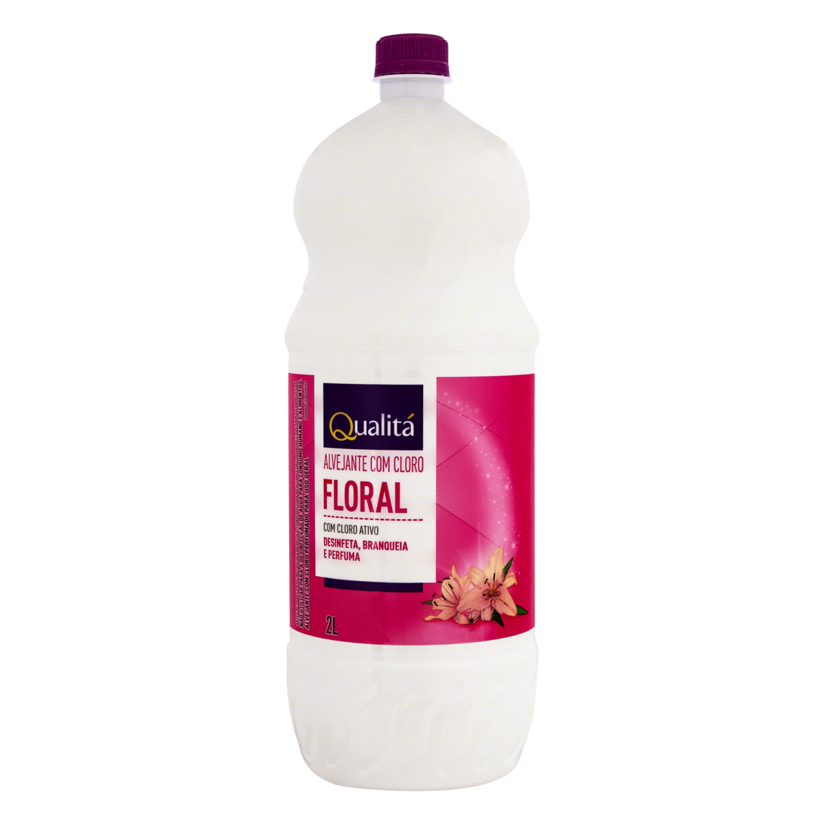 Alvejante Multiuso com Cloro Floral Qualitá Frasco 2l
