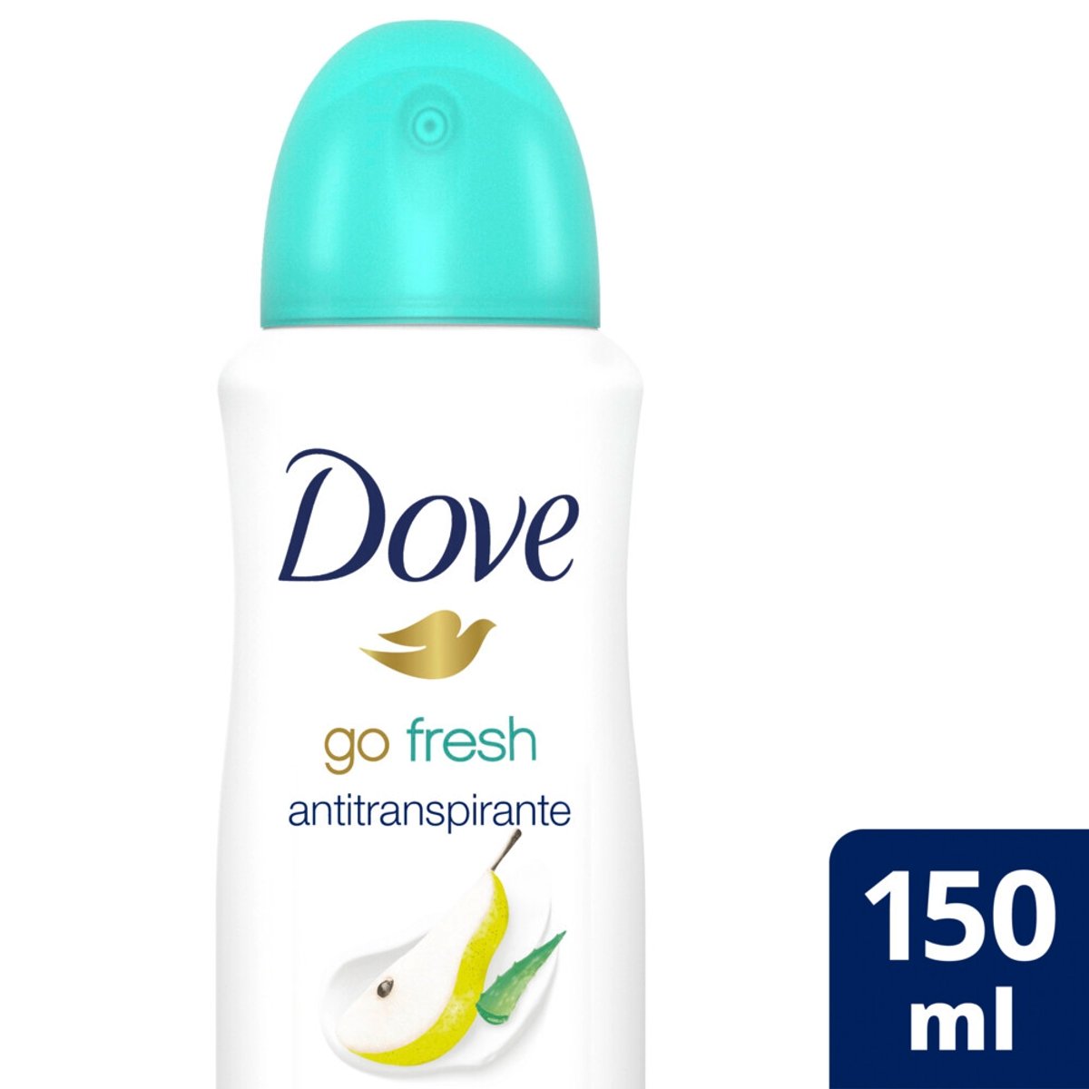 Antitranspirante Aerossol Pera e Aloe Vera Dove Go Fresh 150ml Spray