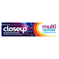 Creme Dental Fresh Closeup Multivitaminas + 12 Benefícios Caixa 85g