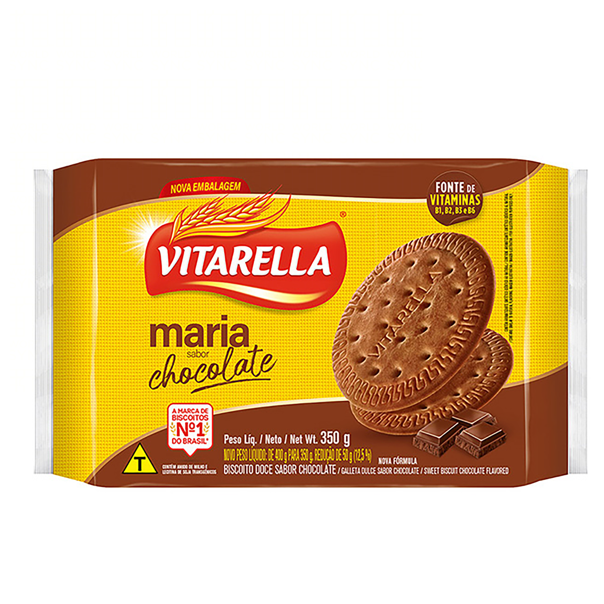 Biscoito Maria Chocolate Vitarella Pacote 350g