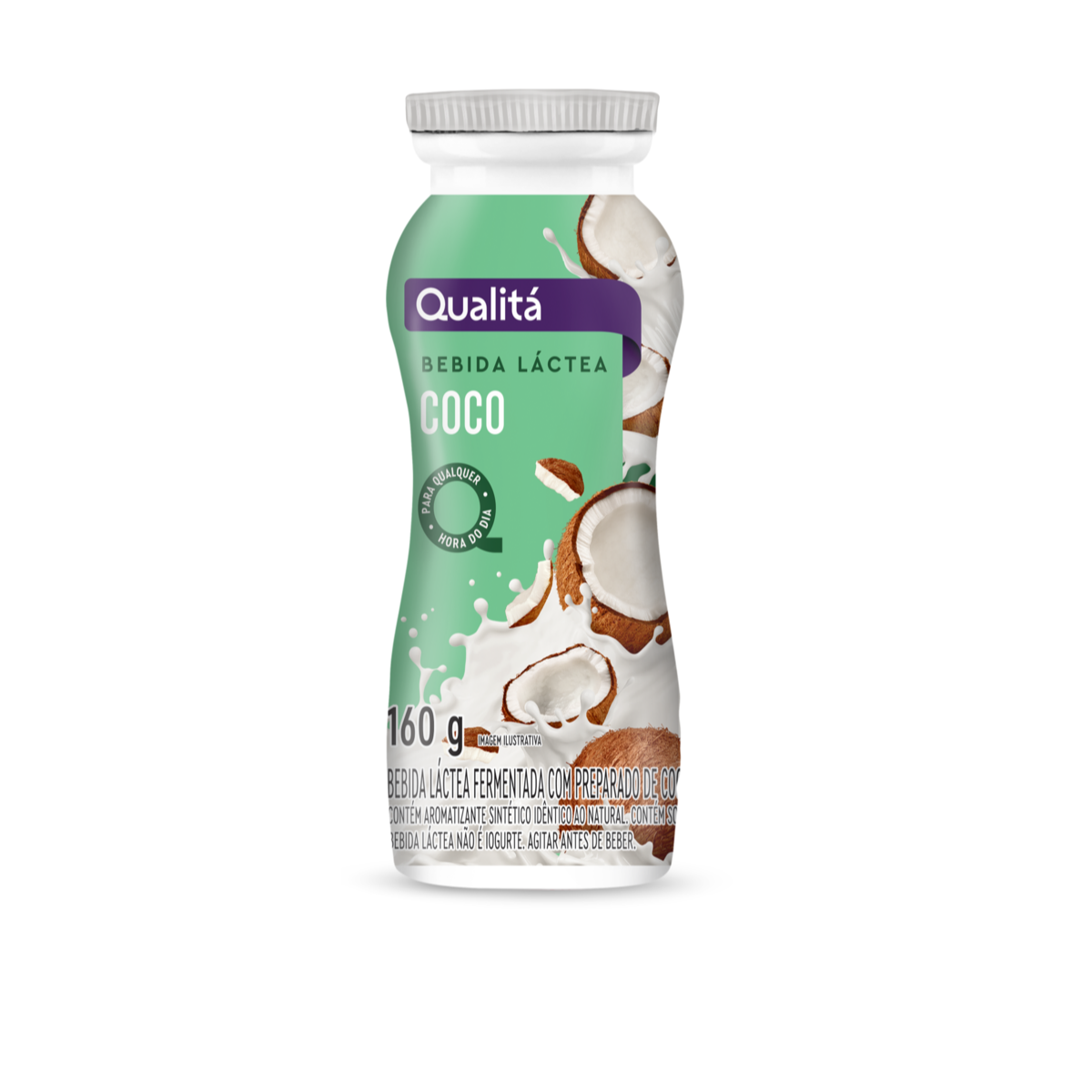 Bebida Láctea Fermentada Coco Qualitá Frasco 160g