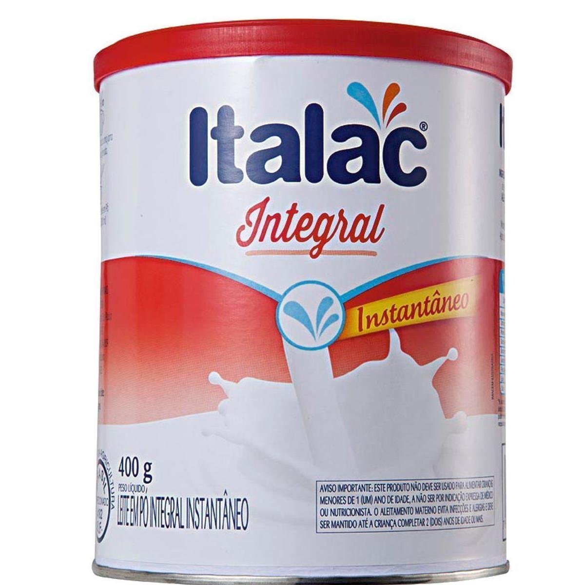 Leite em Pó Integral Instantâneo ITALAC Lata 400g