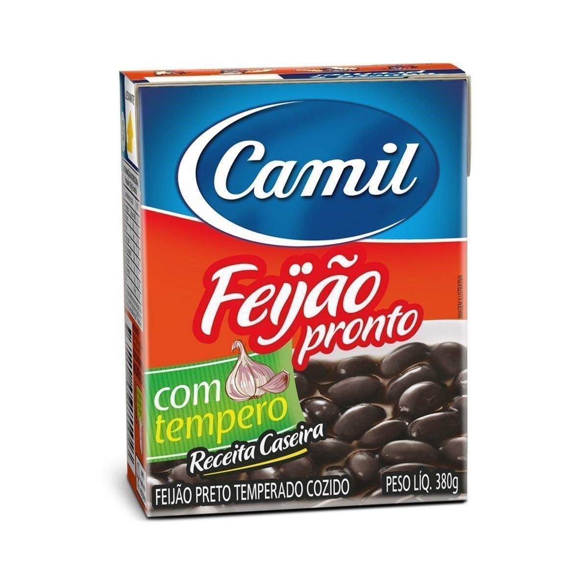 Feijão Preto Pronto CAMIL Caixa 380g