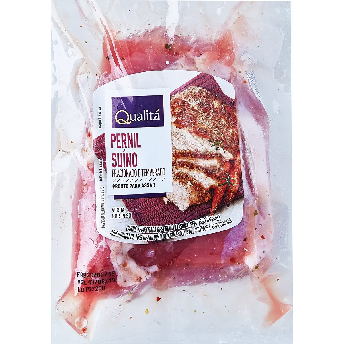 Pernil Suíno Resfriado Temperado Qualitá 1kg