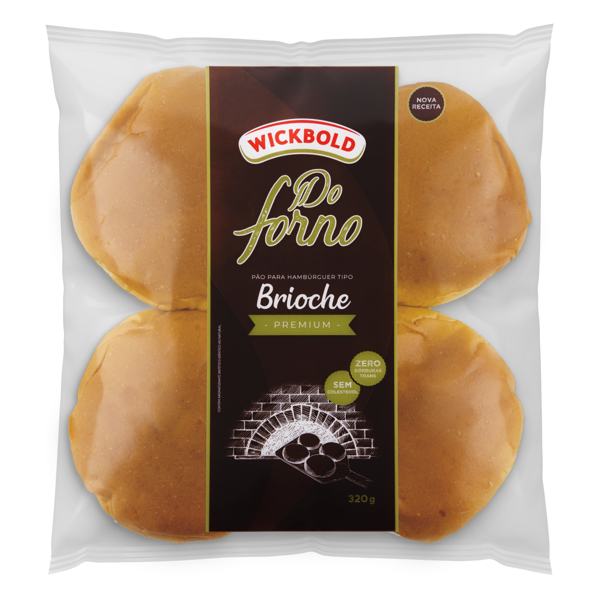 Pão para Hambúrguer Brioche Wickbold Do Forno Premium Pacote 320g