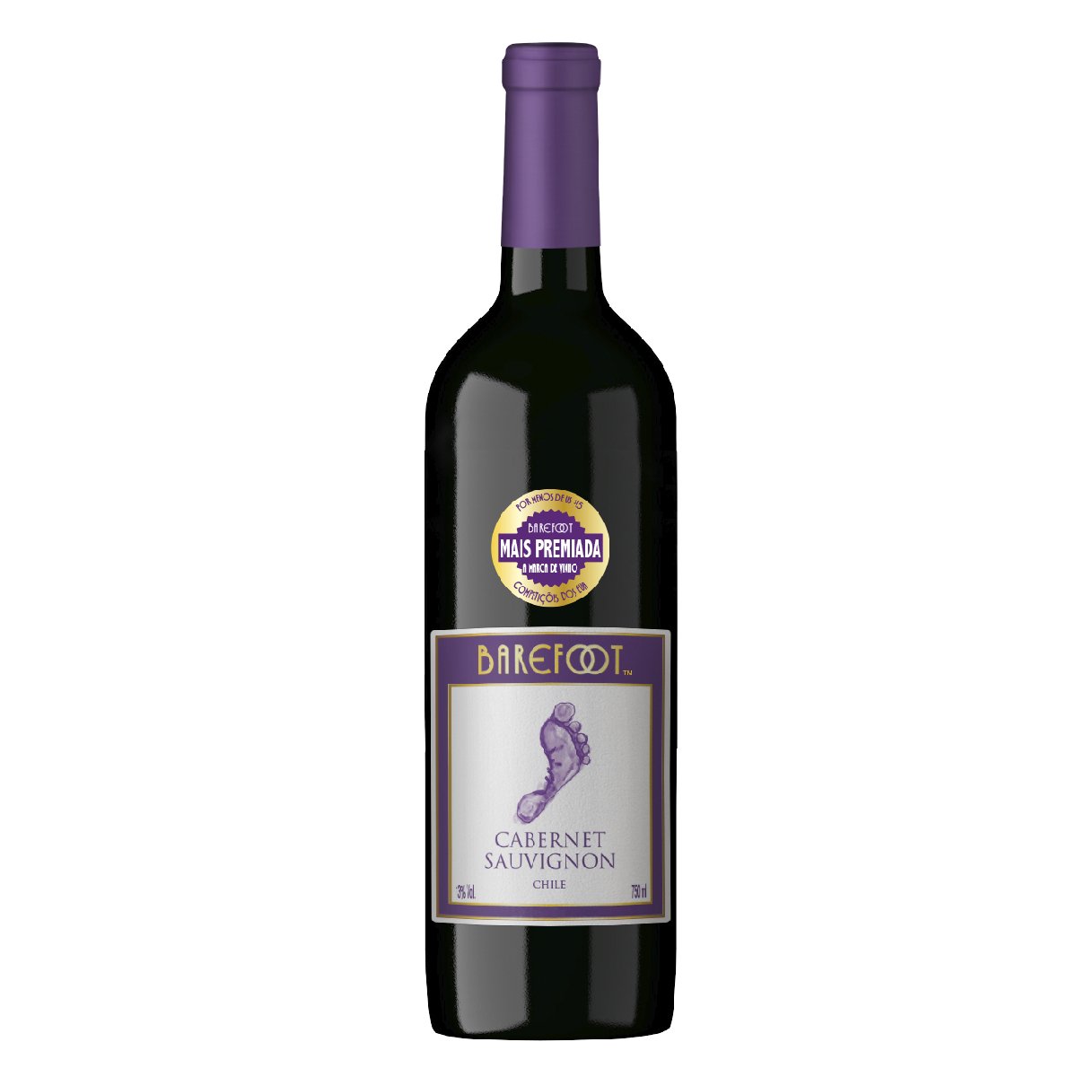 Vinho Tinto Chileno Barefoot Cabernet Sauvignon 750ml
