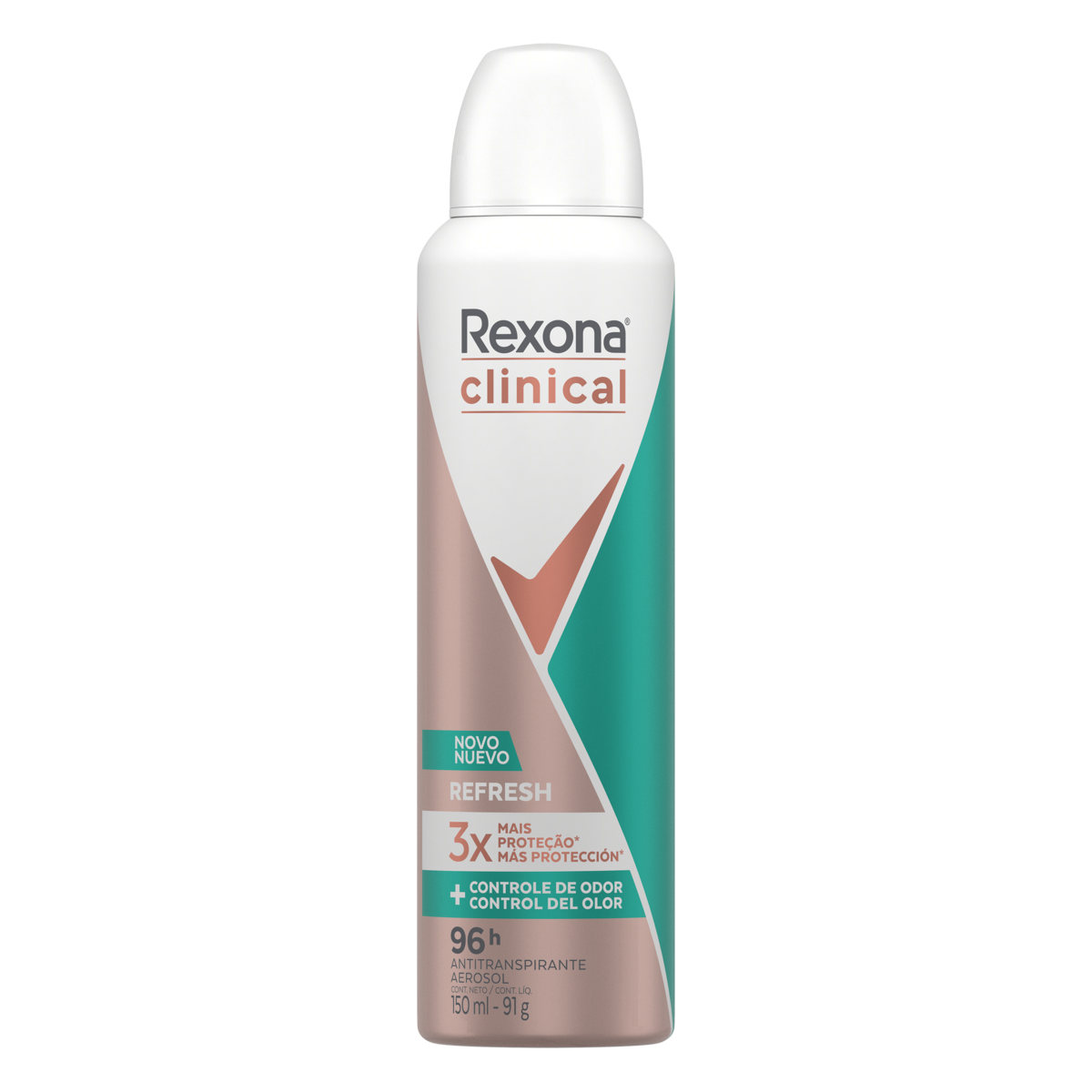 Antitranspirante Aerossol Refresh Rexona Clinical 150ml Spray