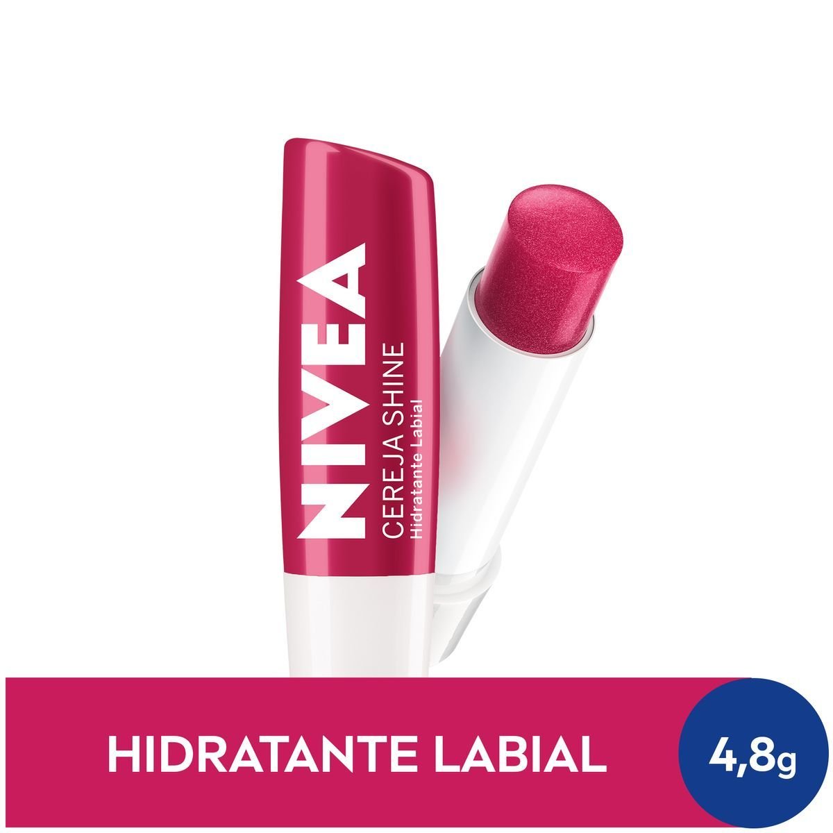 Hidratante Labial Cereja Shine Nivea Blister 4,8g