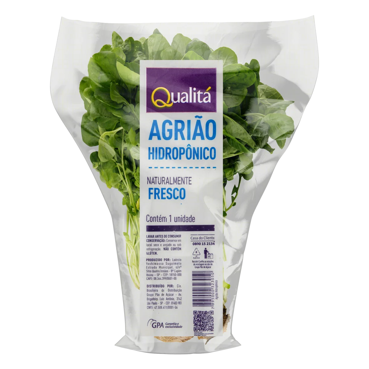 Agrião Hidropônico Naturalmente Fresco Qualitá