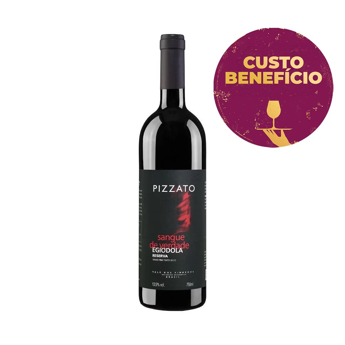 Vinho Tinto Brasileiro Pizzato Egiodola 750ml