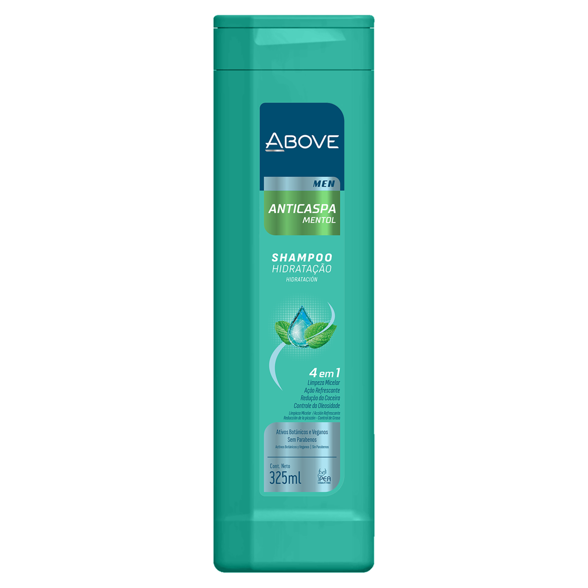 Shampoo Anticaspa Mentol Above Men Frasco 325ml
