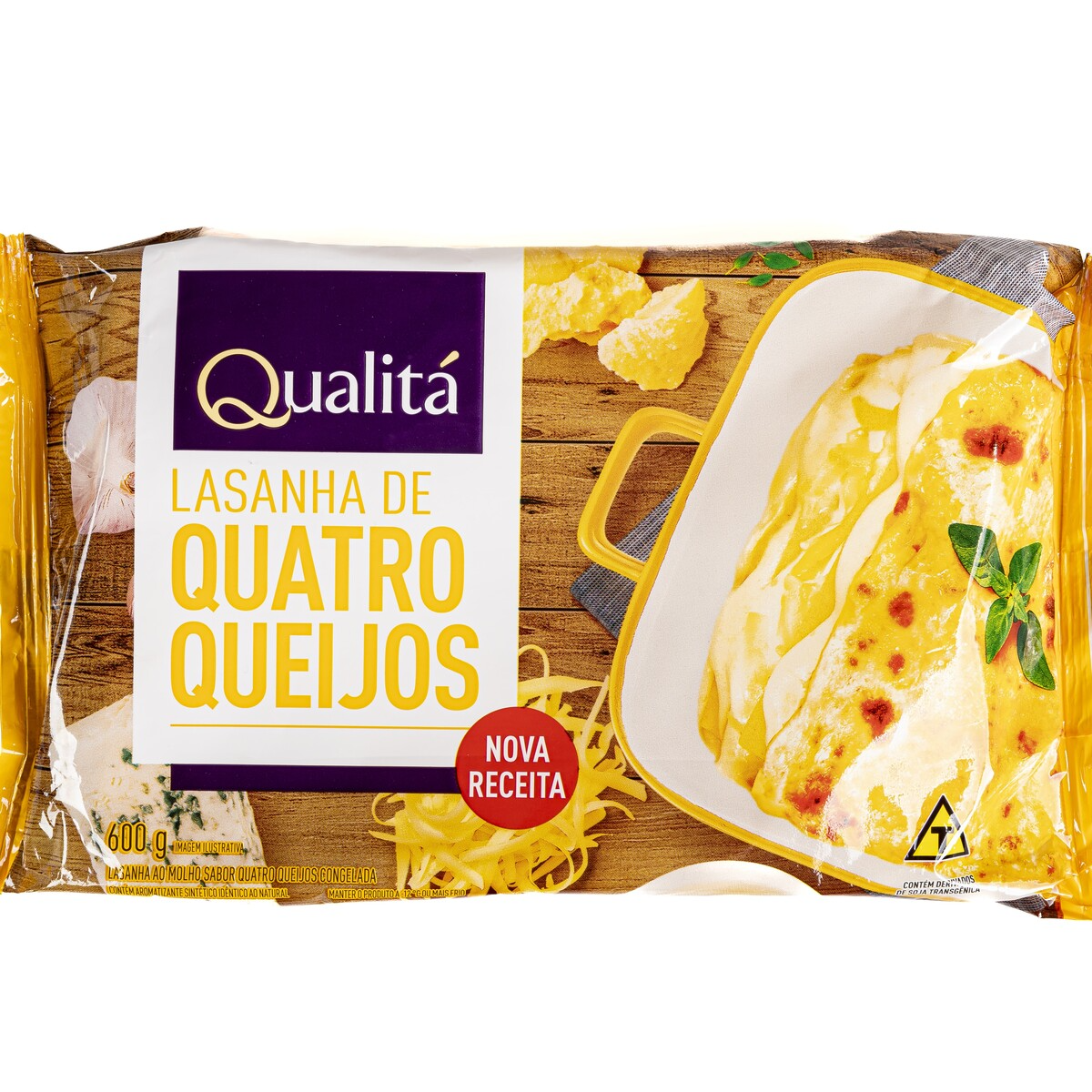 Lasanha Quatro Queijos Qualitá Caixa 600g