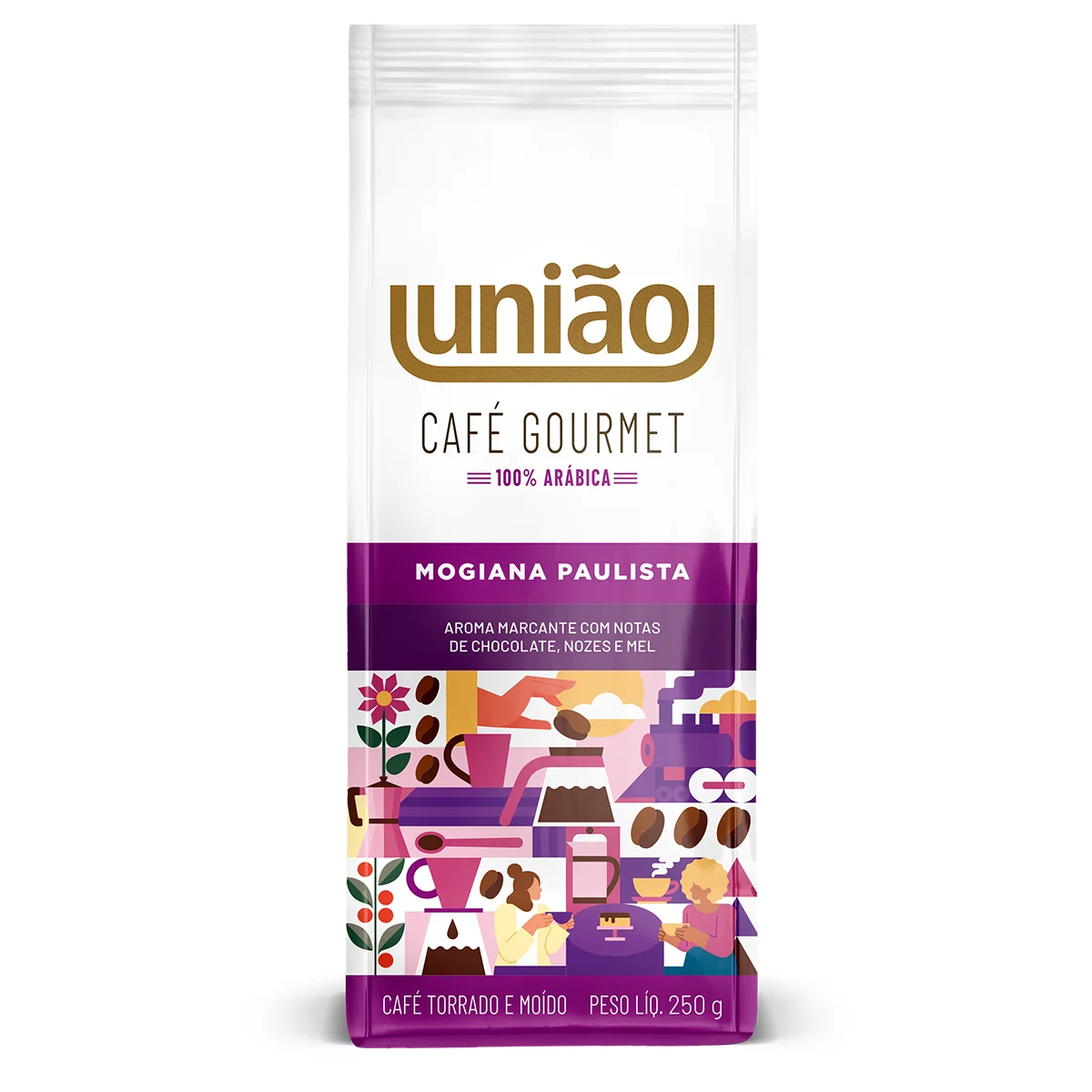 Café União Torrado e Moído Gourmet Mogiana Paulista 250g
